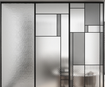 Modern Glass Screen Partition-ID:975109108