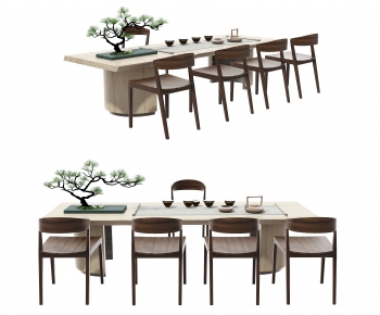 New Chinese Style Tea Tables And Chairs-ID:423947108