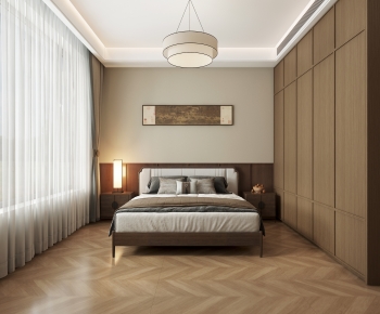 New Chinese Style Bedroom-ID:258222103