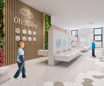 Modern Children's Restroom-ID:927369129