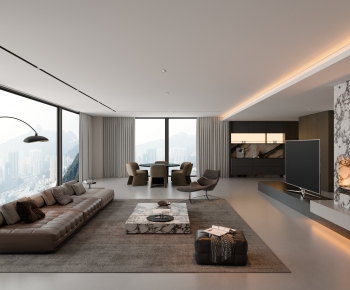 Modern A Living Room-ID:348360065