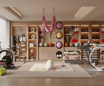 Modern Home Fitness Room-ID:831150056