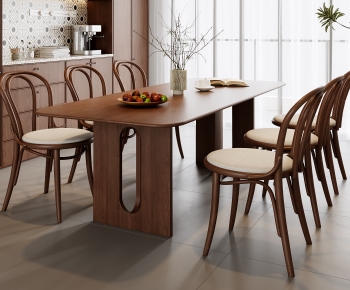 French Style Dining Table And Chairs-ID:927275907