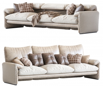 Modern Three-seat Sofa-ID:993226059