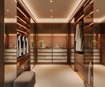 Modern Clothes Storage Area-ID:155811077