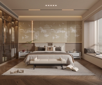 New Chinese Style Bedroom-ID:750598984