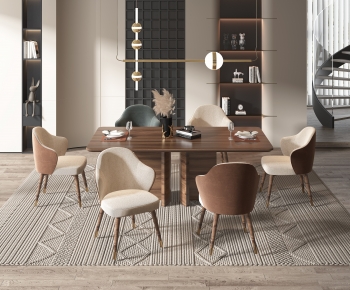 Modern Dining Table And Chairs-ID:714461097