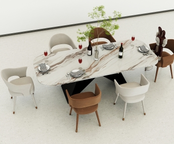 Modern Dining Table And Chairs-ID:972383022