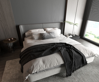 Modern Double Bed-ID:770402919