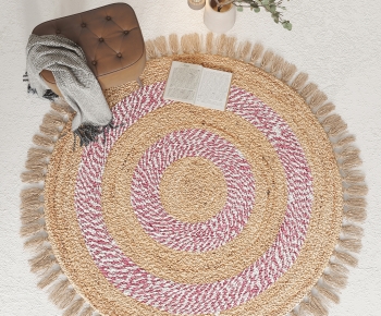 Nordic Style Circular Carpet-ID:228307961