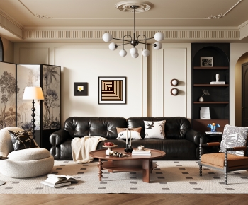 French Style A Living Room-ID:980258941