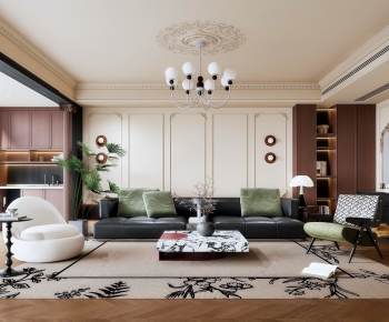 French Style A Living Room-ID:368786106