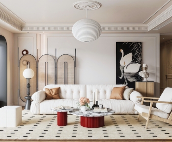 French Style A Living Room-ID:739278084