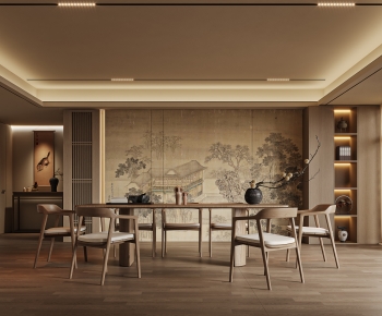 New Chinese Style Dining Room-ID:132652042