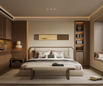 New Chinese Style Bedroom-ID:156342034