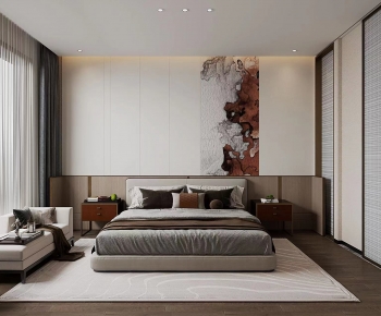 New Chinese Style Bedroom-ID:570899969