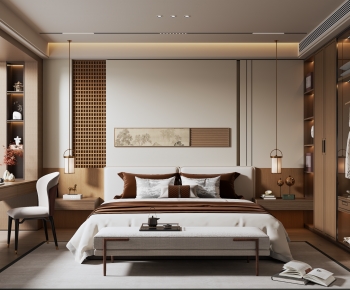 New Chinese Style Bedroom-ID:883560284