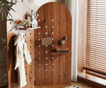 Modern Wooden Screen Partition-ID:268026112