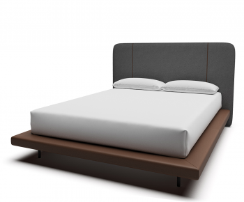 Modern Double Bed-ID:815754895