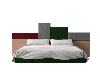 Modern Double Bed-ID:724169971