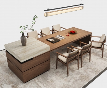 New Chinese Style Dining Table And Chairs-ID:216697935