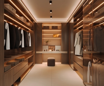 Modern Clothes Storage Area-ID:134565112