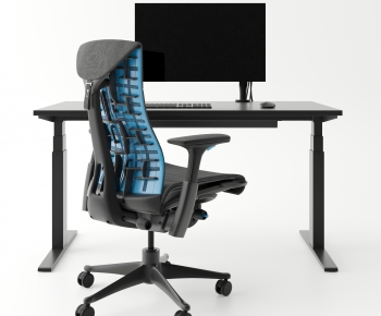 Modern Office Desk And Chair-ID:284271963