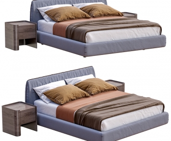 Modern Double Bed-ID:697607999