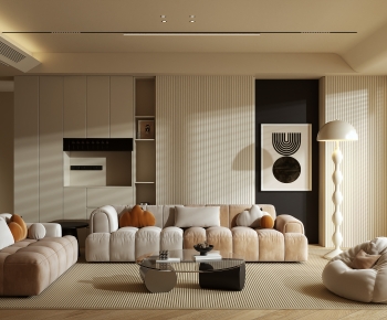 Modern A Living Room-ID:664696932