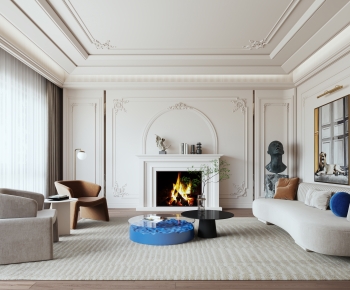 French Style A Living Room-ID:541459081