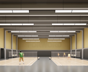 Modern Indoor Badminton Court-ID:300235995