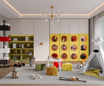 Modern Children's Room Activity Room-ID:895576952