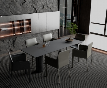 Modern Dining Table And Chairs-ID:407655001