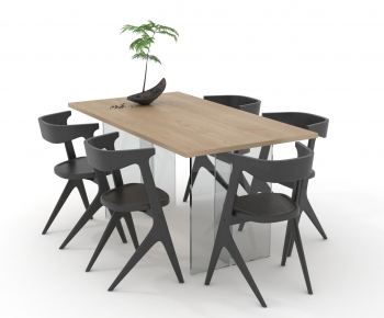 Modern Dining Table And Chairs-ID:582514059