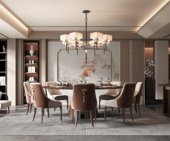 New Chinese Style Dining Room-ID:663073068