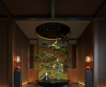 New Chinese Style Lobby Hall-ID:479573974