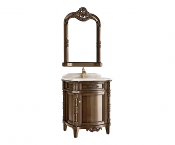 European Style Bathroom Cabinet-ID:663108895