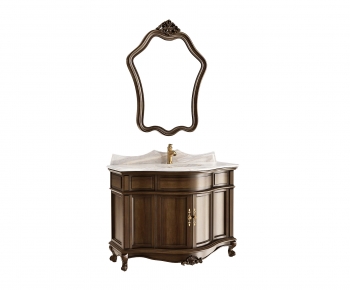 European Style Bathroom Cabinet-ID:465828909