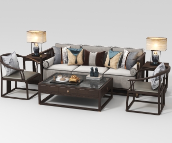 New Chinese Style Sofa Combination-ID:221241006