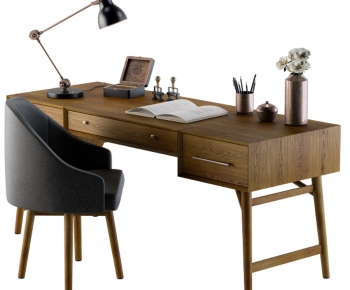 Modern Computer Desk And Chair-ID:720889677