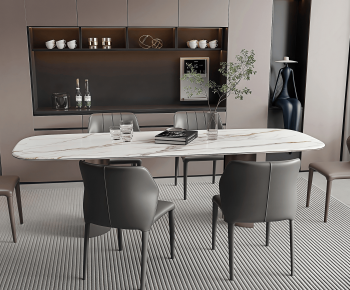 Modern Dining Table And Chairs-ID:410810956