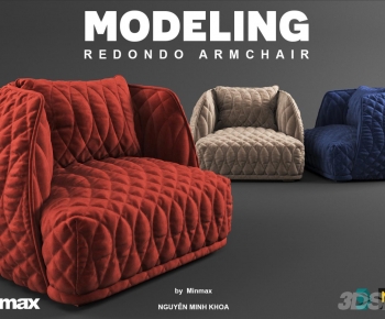 Modern Single Sofa-ID:425632952