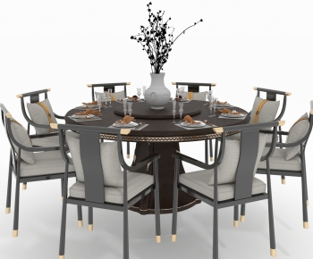 New Chinese Style Dining Table And Chairs-ID:242094996