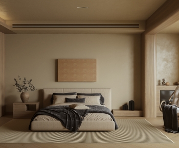 Wabi-sabi Style Bedroom-ID:281434063