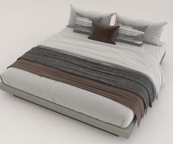 Modern Double Bed-ID:360827925