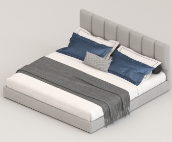 Modern Double Bed-ID:718154913