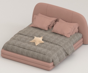 Modern Double Bed-ID:394531015