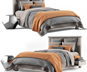 Modern Double Bed-ID:682432894