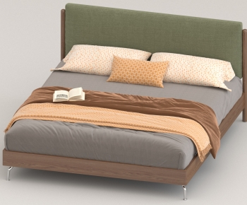 Modern Double Bed-ID:287914993