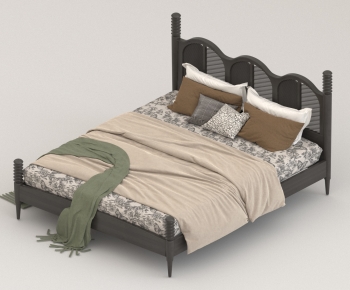 Modern Double Bed-ID:683073042